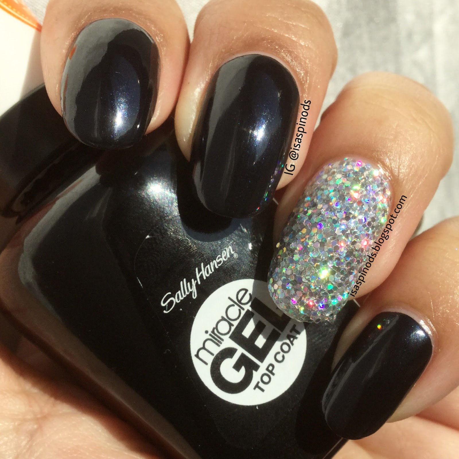Little Fairy Como Aplicar Glitter a Tus Uñas Accent Holo Nail