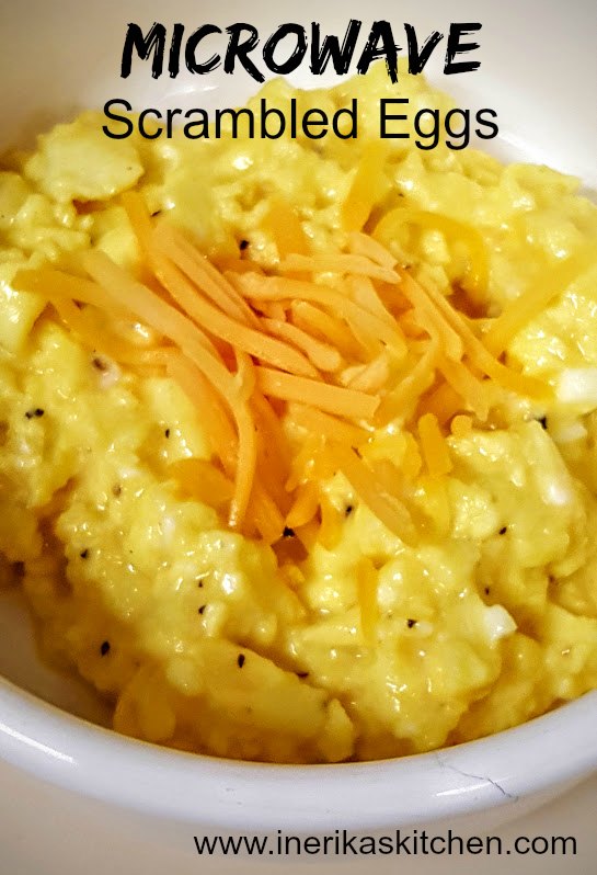 Creamy microwave scrambled eggs