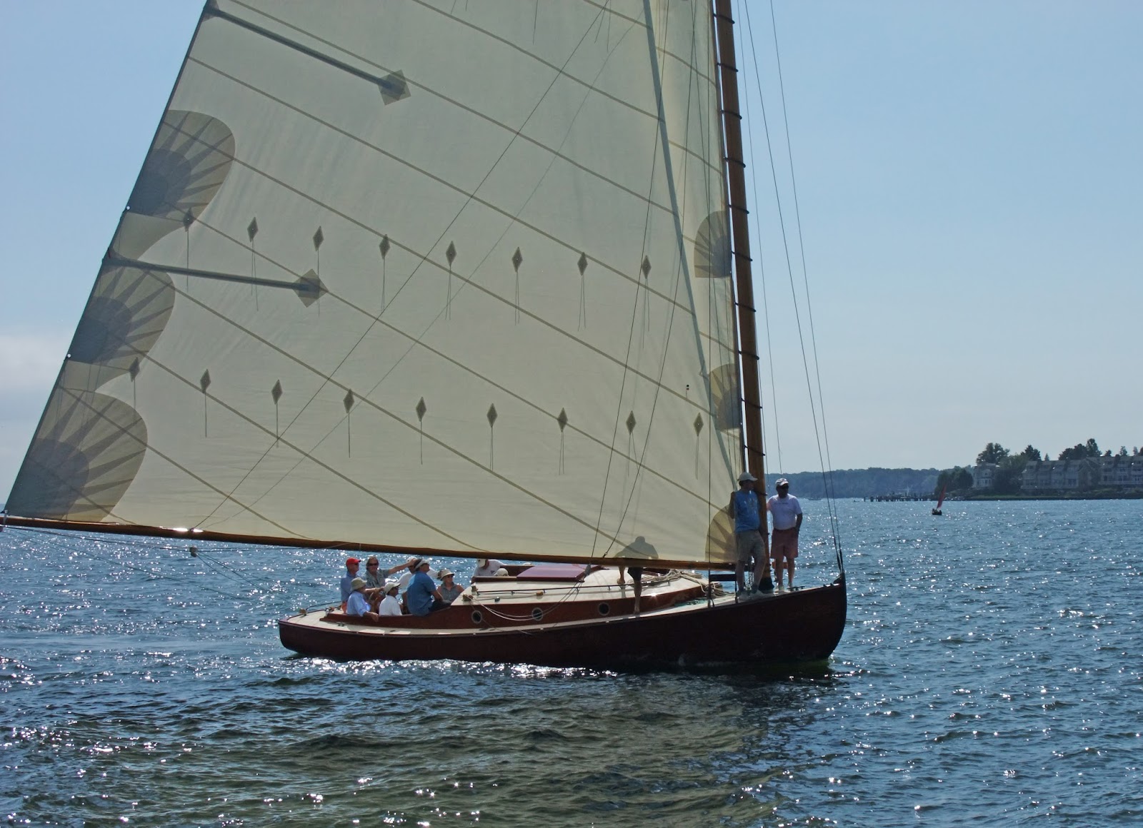 Earwigoagin Catboat "Silent Maid" at NSHOF Wooden Sailboat Rendezvous