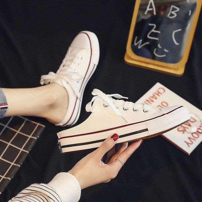 Sục Converse – Giày đạp gót – Snaker mua hè hai màu đen trắng
