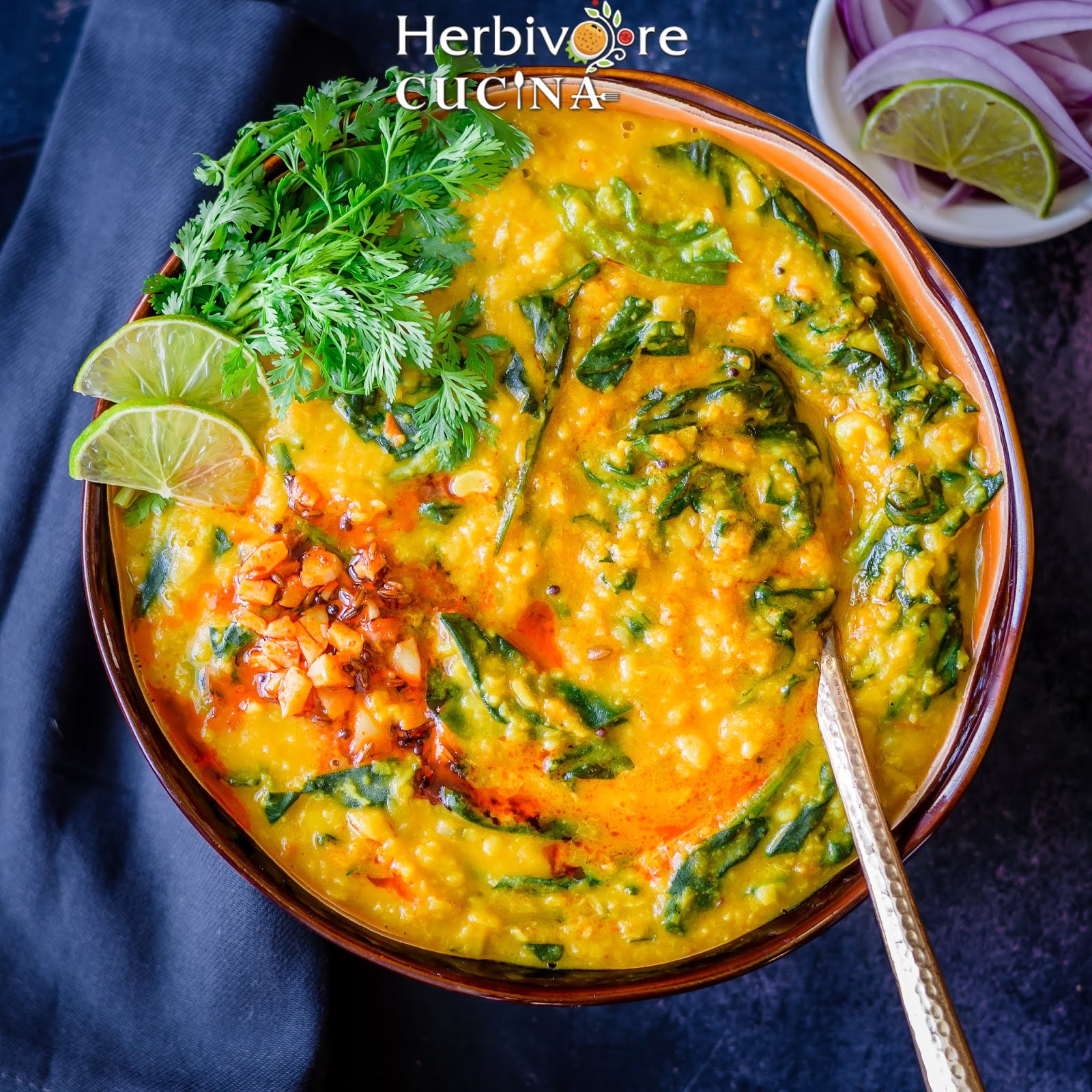 Herbivore Cucina Instant Pot Spinach Dal with Rice