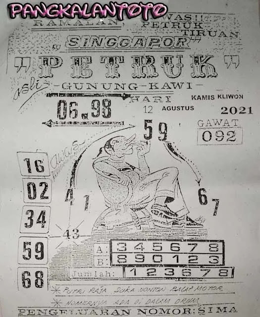 Bocoran Syair Sgp Togel Hari Ini Kamis 12 08 2021