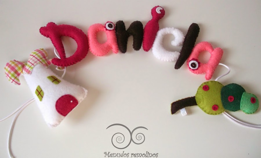 Letras fieltro Daniela