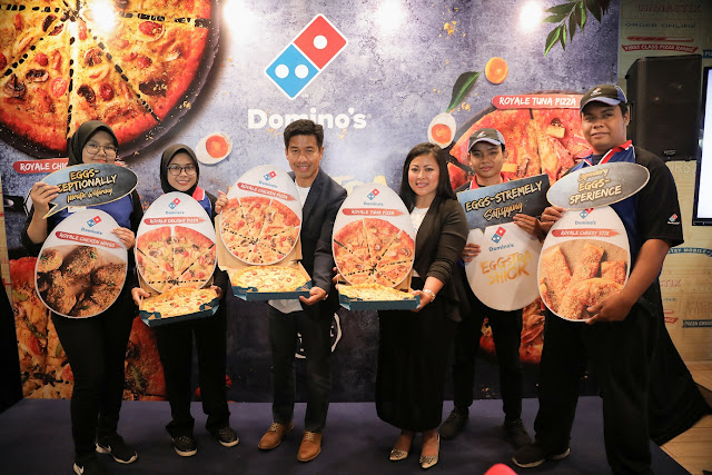 Domino’s Pizza Memperkenalkan Pengalaman “EGG-CITING” bersama “EGGSTRA SHIOK” Royale, Salted Egg Pizza yang Baru!