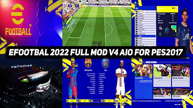 eFootball 2022 Full Mod V4 Final AIO  PES 2017  PES BELGIUM GLORY