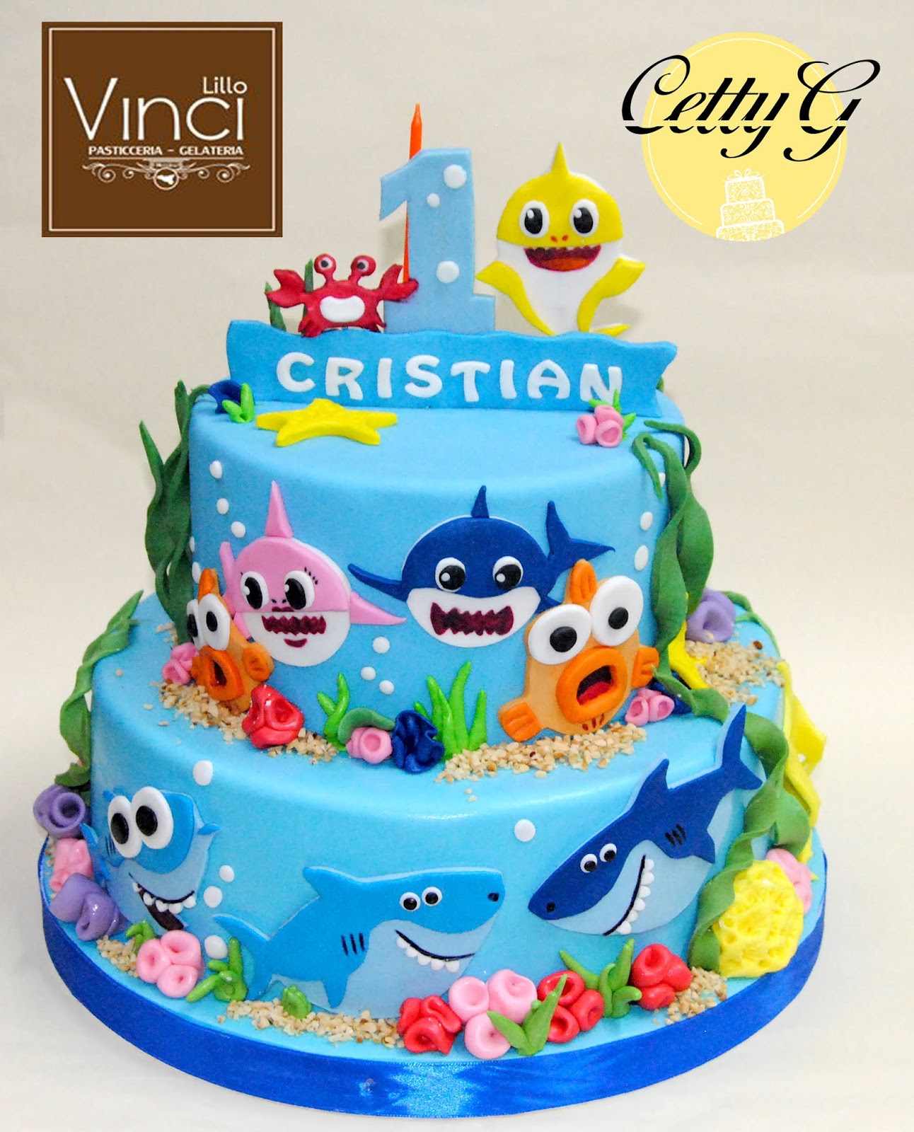 1° Compleanno Baby shark cake.