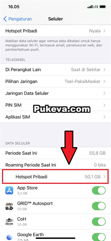 Cara Cek Pemakaian Kuota Hotspot Tethering Di Iphone Dan Ipad Pukeva Cara Cek Pemakaian Kuota Hotspot Tethering Di Iphone Dan Ipad Pukeva