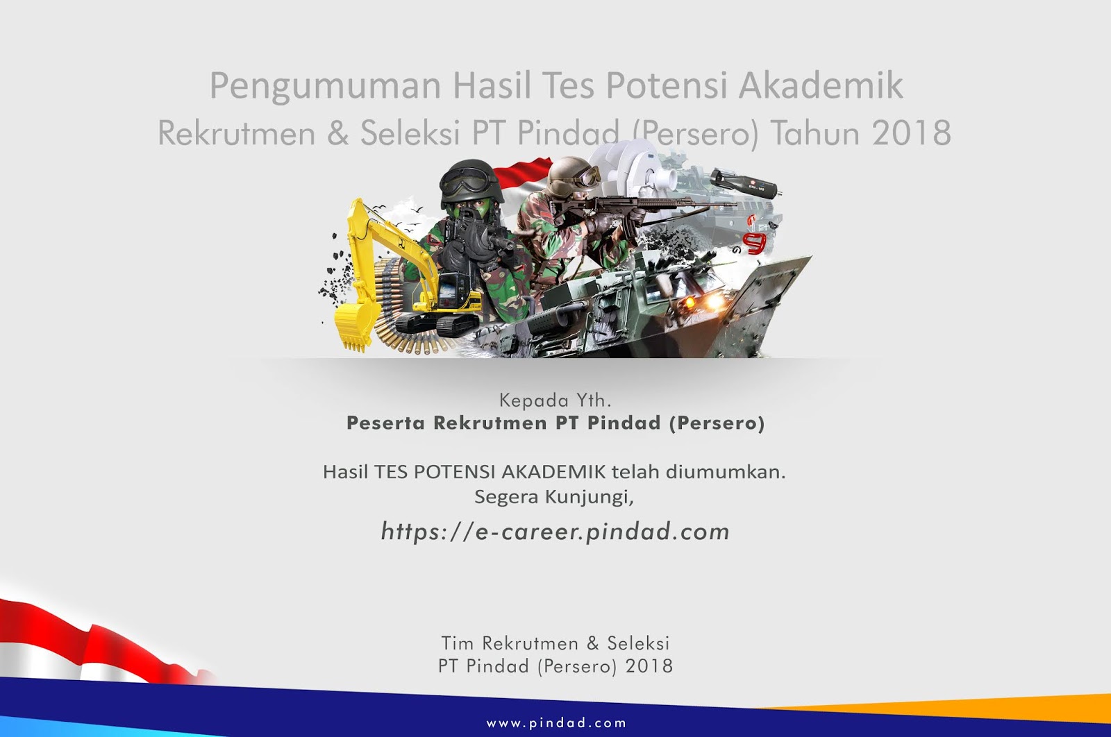 Tes Seleksi Management Trainee Pt Pindad Persero 2018