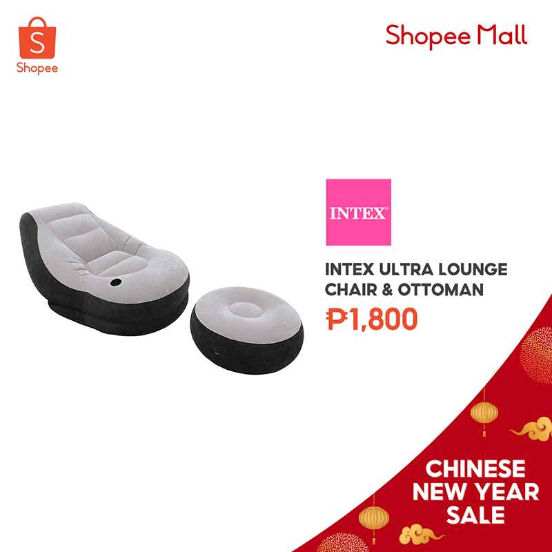 INTEX Inflatable lounge chair and ottoman INTEX Inflatable lounge chair and ottoman