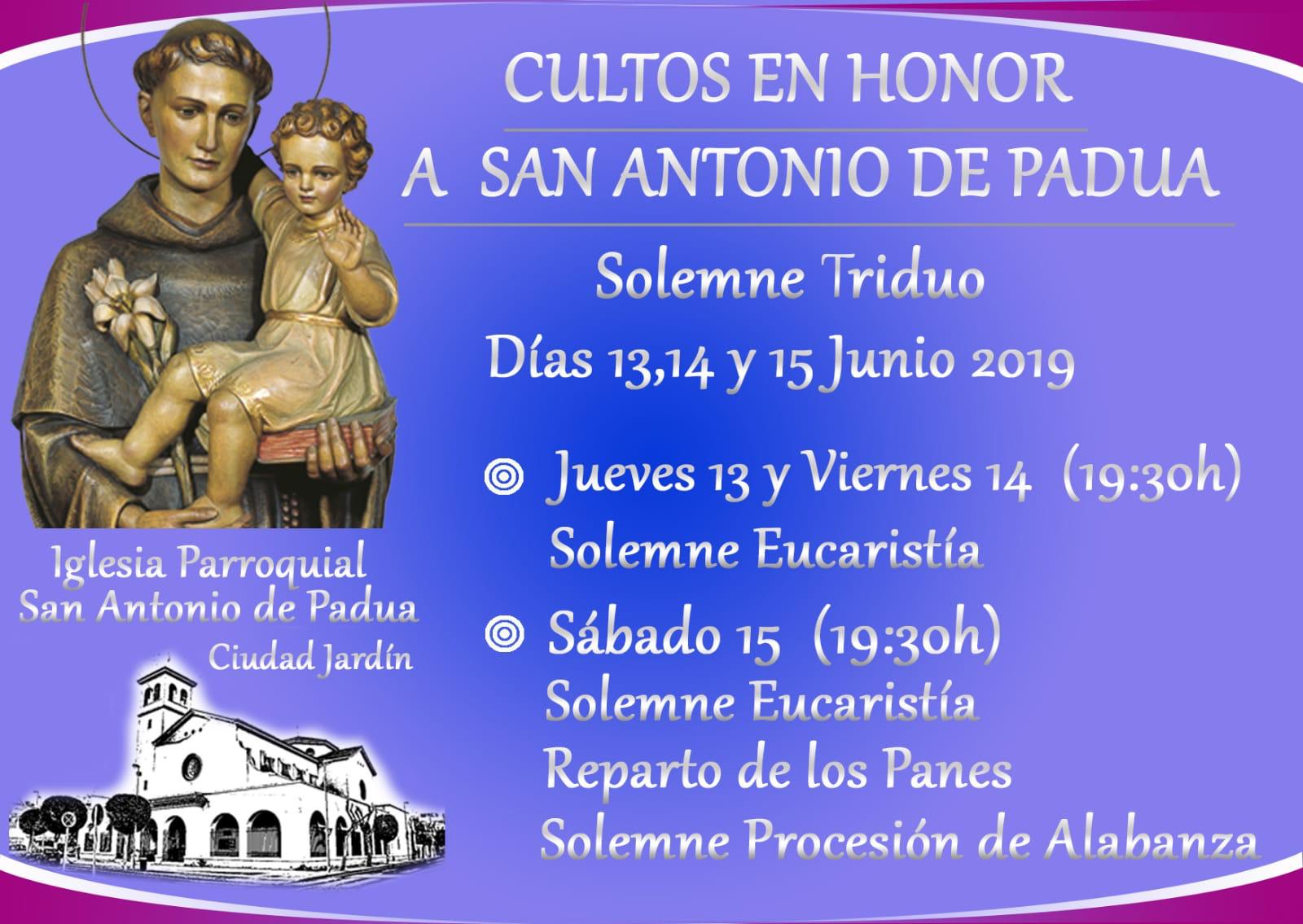 HERMANDAD DEL ENCUENTRO FIESTAS DE SAN ANTONIO DE PADUA 2019
