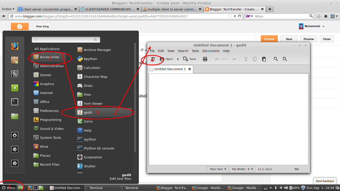 simple Java client server Connection tutorial based on Screenshot