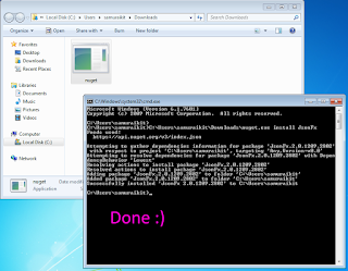 NuGET download  JsonFx package using CMD - tutorial screenshot 5