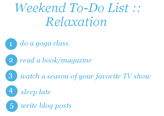 Lilly Lemons Weekend To Do List Relaxation Lilly lemons weekend to do list relaxation
