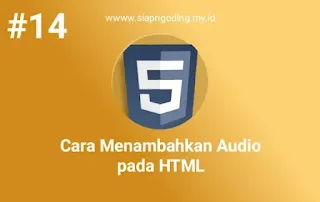 cara menambahkan audio di html