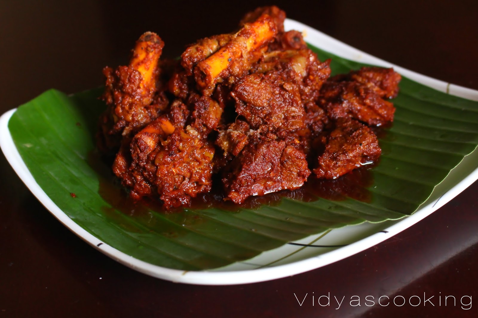 Vidyascooking Mutton Ghee Roast Recipe