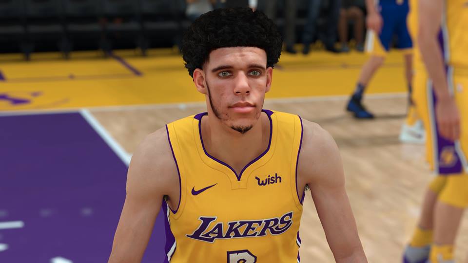 NBA 2K18 Lonzo Ball Cyberface by RONIN2K Shuajota Your