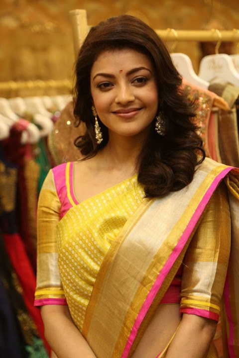 Kajal Aggarwal Stills At Trisha Designer Store Launch In Banjara Hills