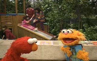 Zoe realizes two more pictures and look them. Elmo feels bummed, when the number of pictures decrease. Sesame Street The Best of Elmo