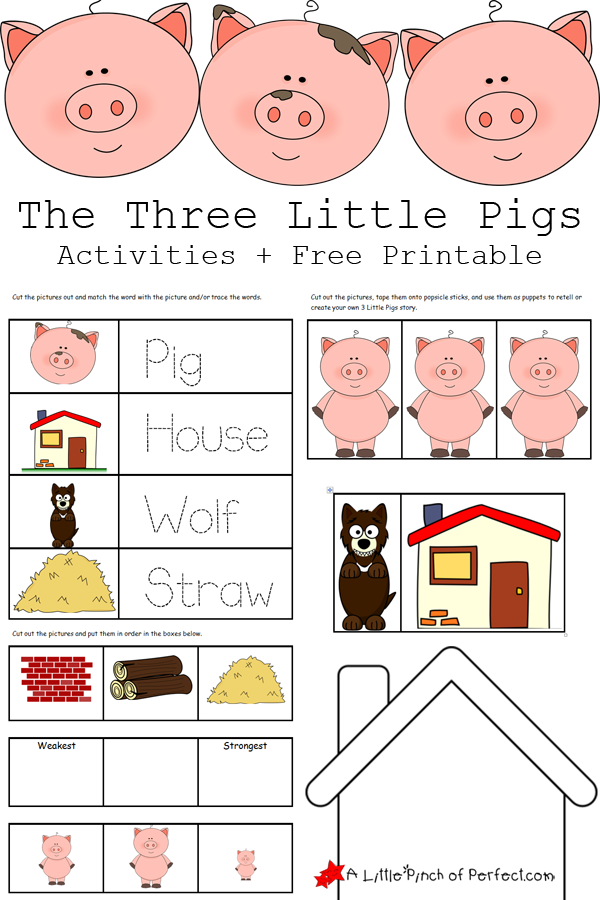 The 3 Little Pigs Printable