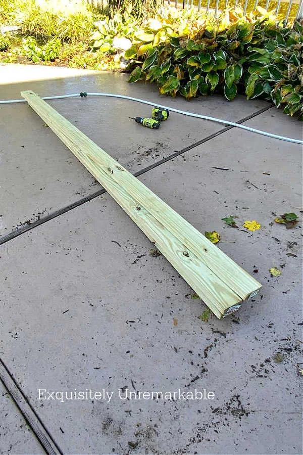 Lumber For Pond Cover on a patio