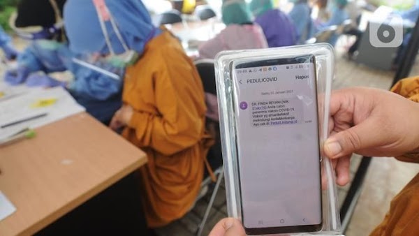 TNI dan Polri Akan Datangi Warga Yang Tak Respons SMS Terkait Vaksinasi