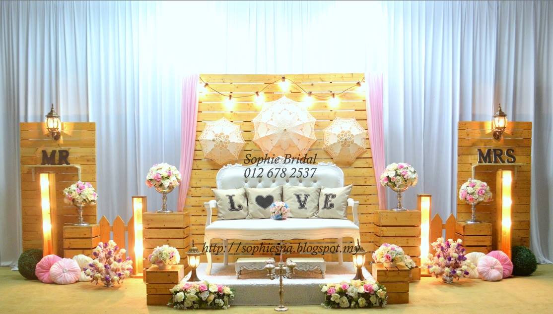Pelamin 3 panel RUSTIC Saiz Kanopi Dewan AlMunirah, Klang