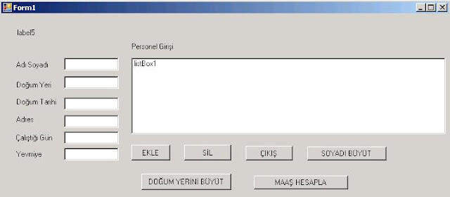 Personel Maaş Tablosu Personel Maaş Tablosu