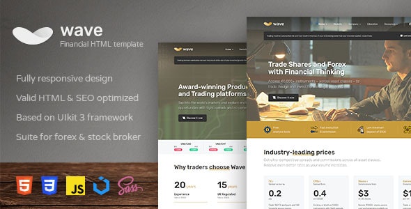 Wave Finance and Investment HTML Template
