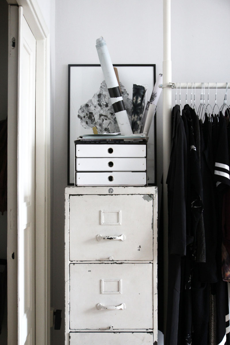 Archivador industrial para un vestidor