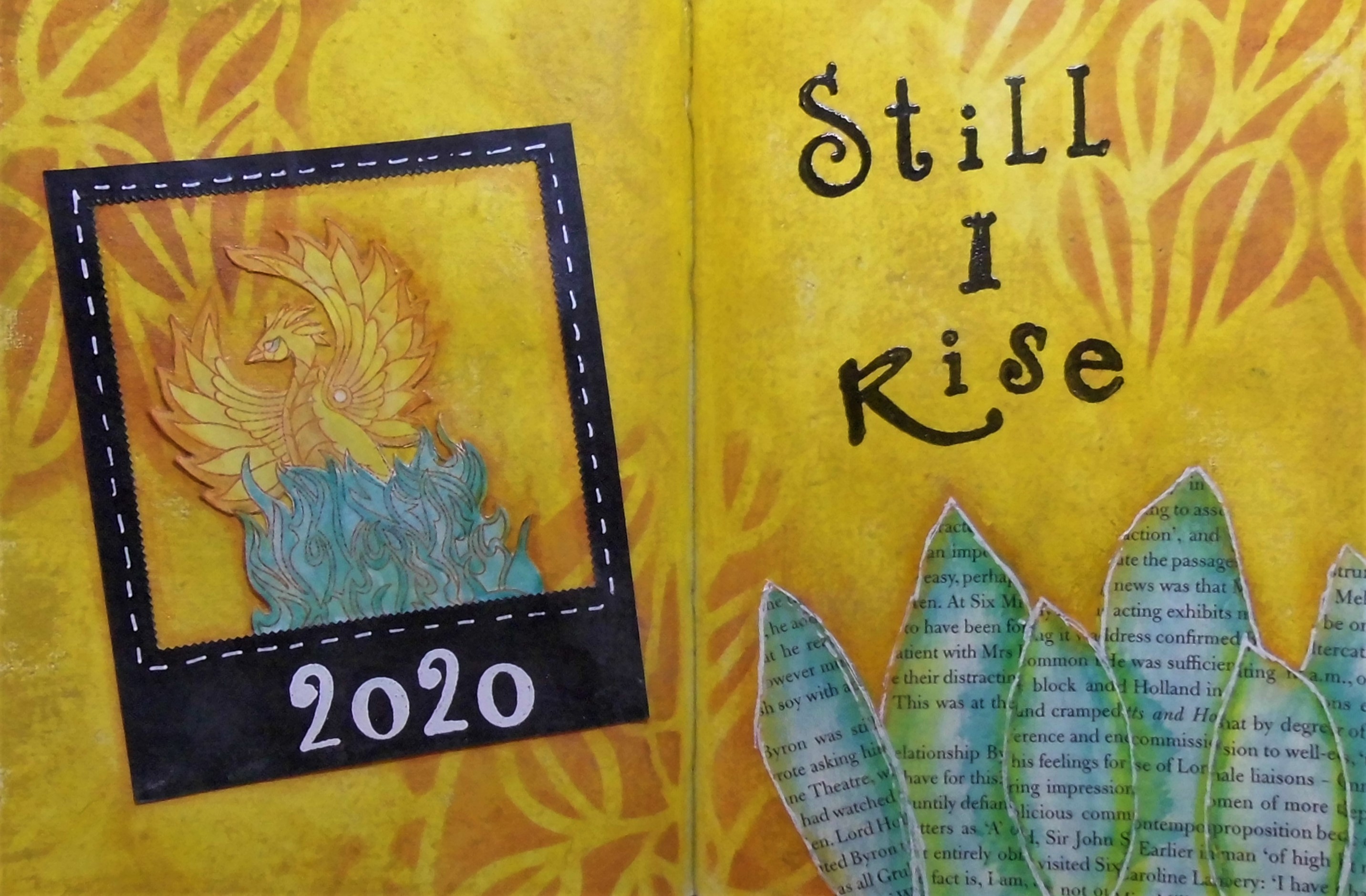 Sarah's Craft Shed A Fantasy Art Journal Page Still I Rise