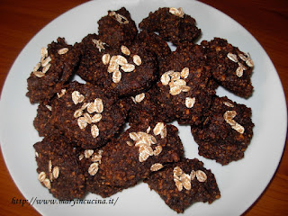 biscotti morbidi banane e fiocchi di farro