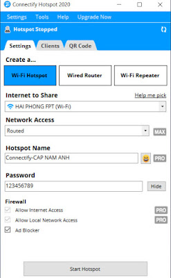 Apps for Windows, iOS, Android: Connectify Hotspot - Turn Your Windows