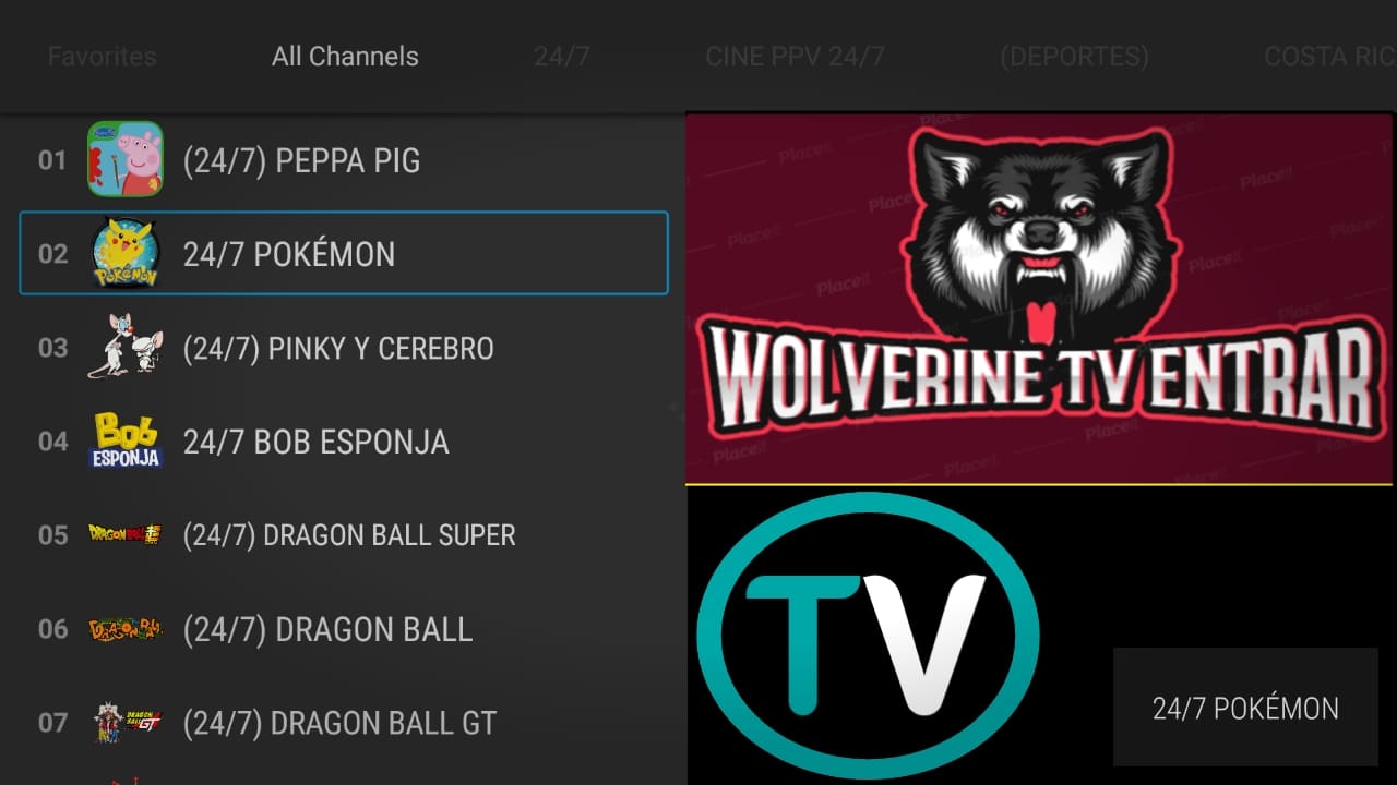 الاول في امريكا لمشاهدة قنواتها والقنوات اللاتينية مجانا-WOLVERINE TV