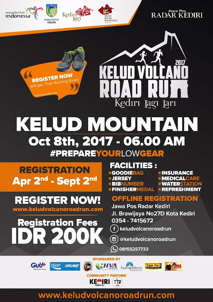 Kelud Volcano Road Run • 2017 Poster Kelud Volcano Road Run • 2017 Poster
