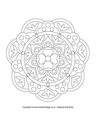 Rangoli Coloring Pages ~ Coloring Print