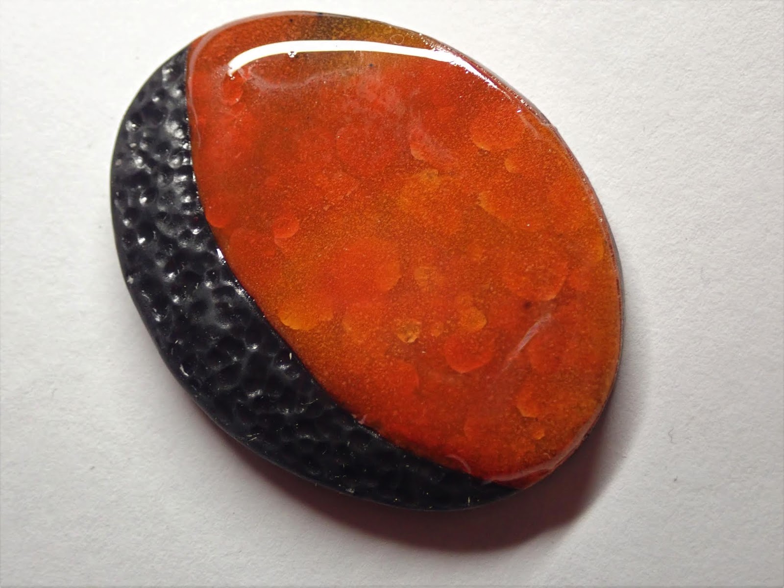 Alcohol ink colored polymer clay jewelry with the left over clay