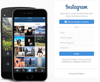 Sebelumnya saya pernah membahas mengenai  Cara Mudah Daftar Instagram Melalui Komputer PC (laptop)