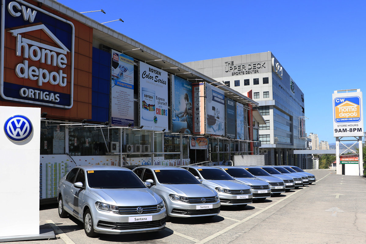 CW Home Depot Adds More Volkswagen Santana to Fleet CarGuide.PH Philippine Car News, Car