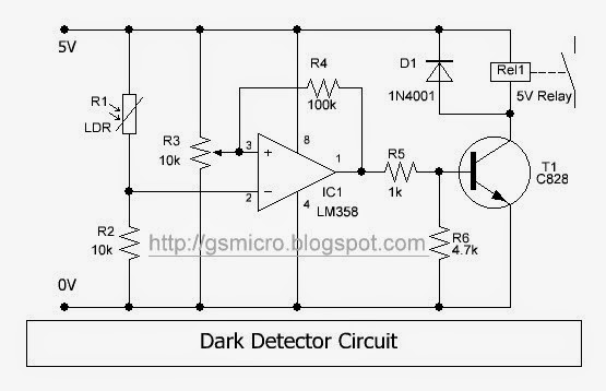 Dark Detector Circuit - GSmicro