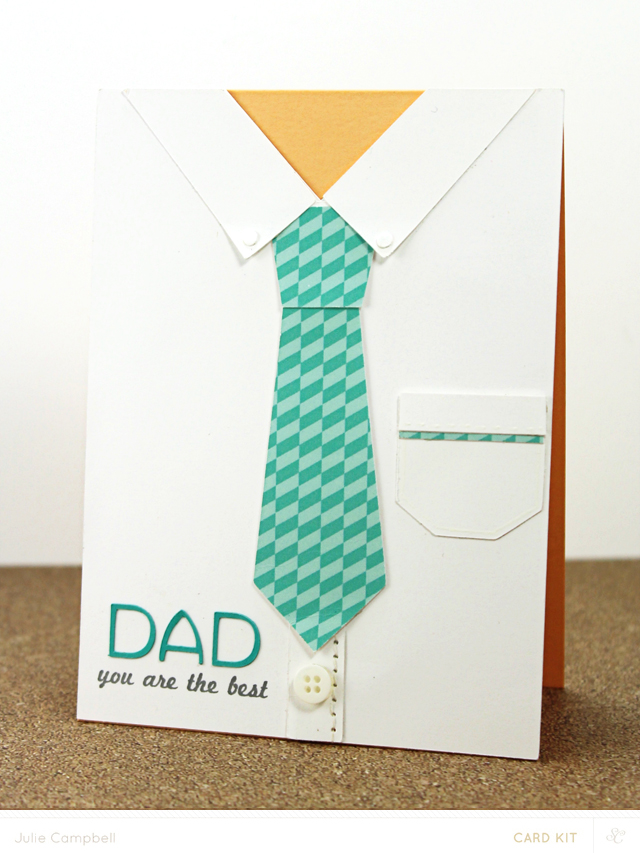 Father's Day Shirt Card Template