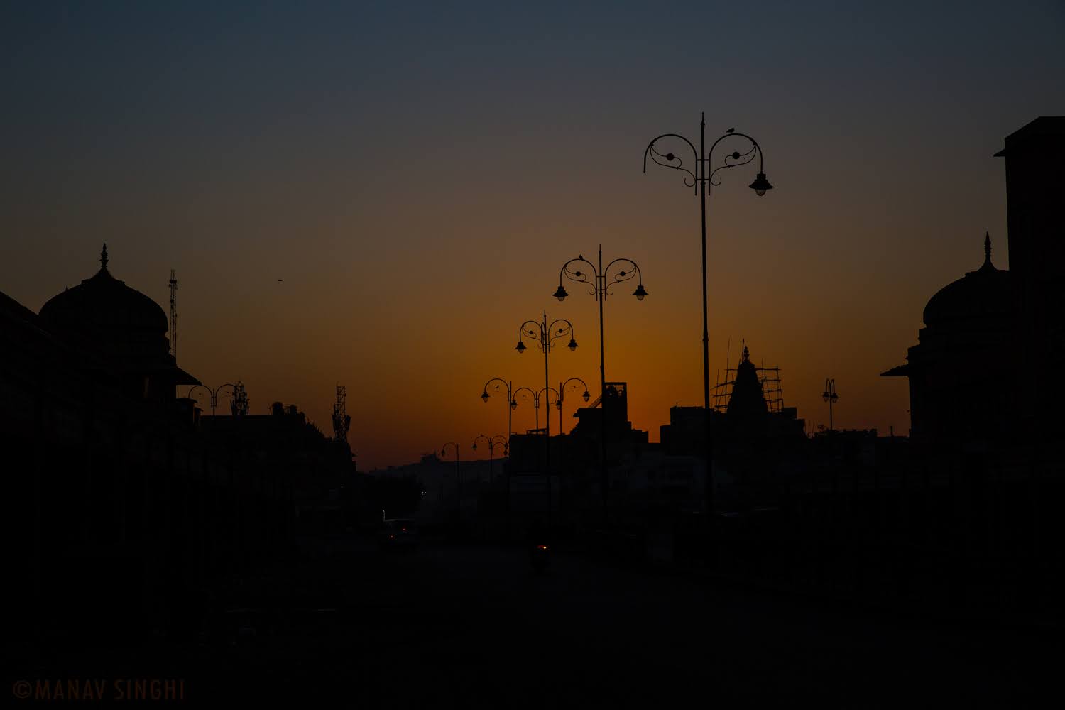 Sunrise at Badi Chopad, Jaipur.