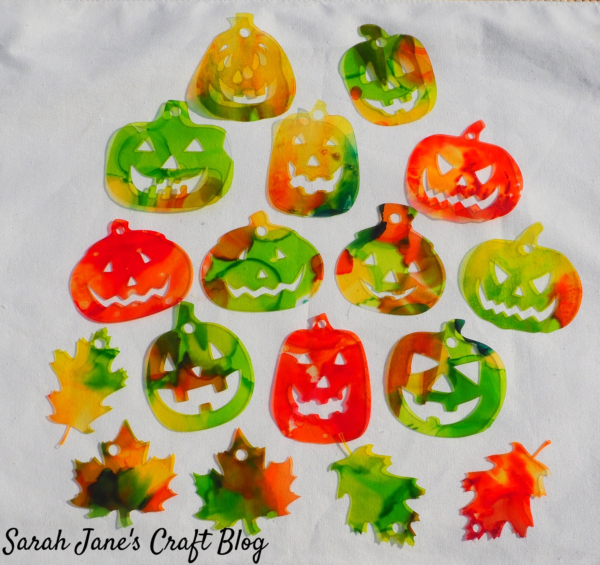 Alcohol Ink on Laminating Pouches Cut with a Silhouette Cameo into