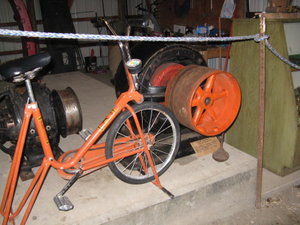 turn exercise bike into generator