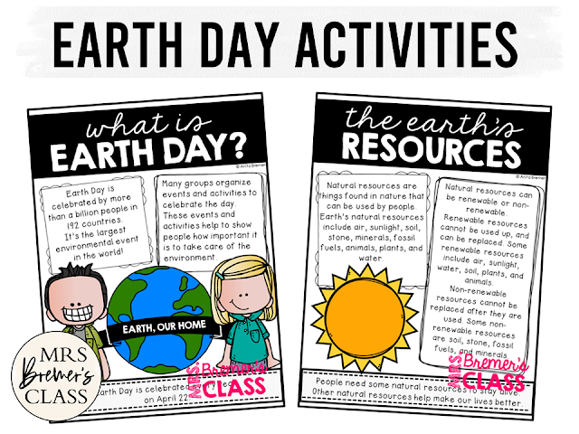 Earth Day learning activities for First Grade Second Grade