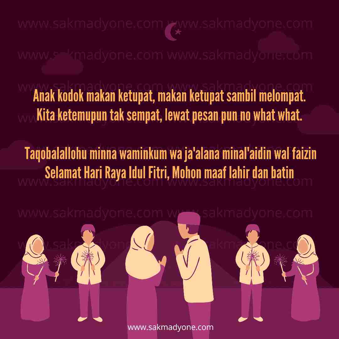 Pantun Hari Raya Idul Fitri 2023 - Sakmadyone.com