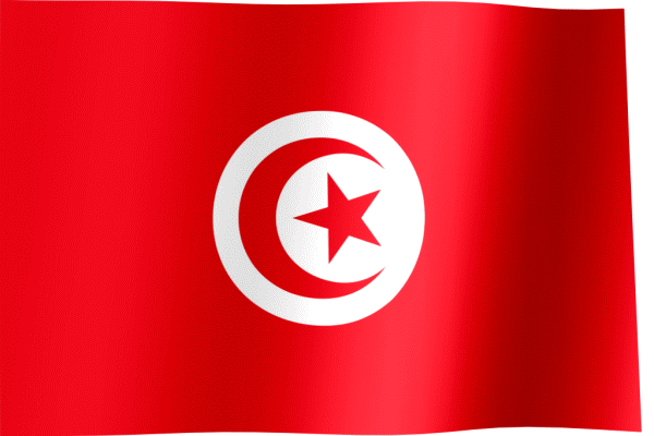 Flag of Tunisia (GIF) - All Waving Flags