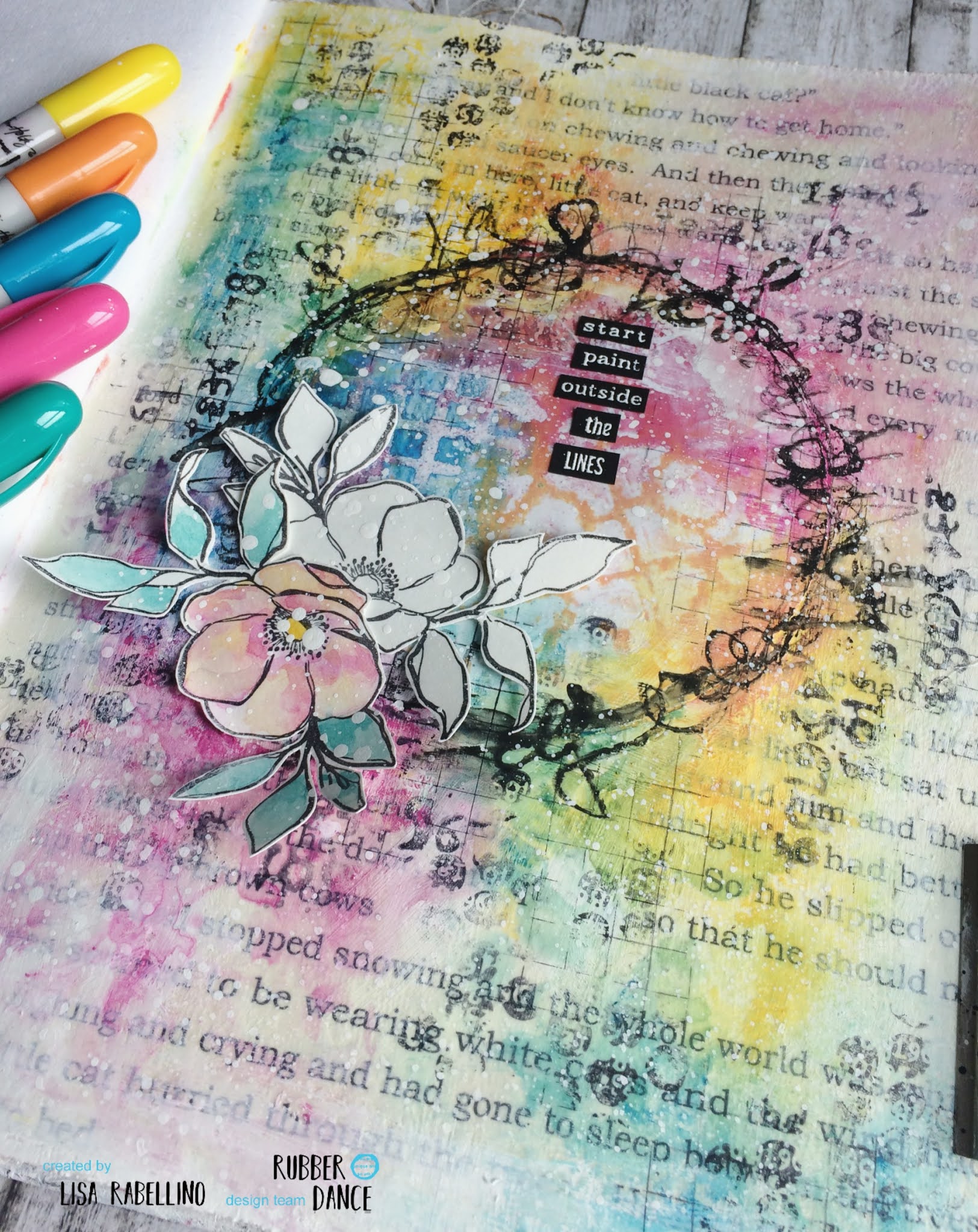 How To Create an Easy Watercolor Art Journal Page