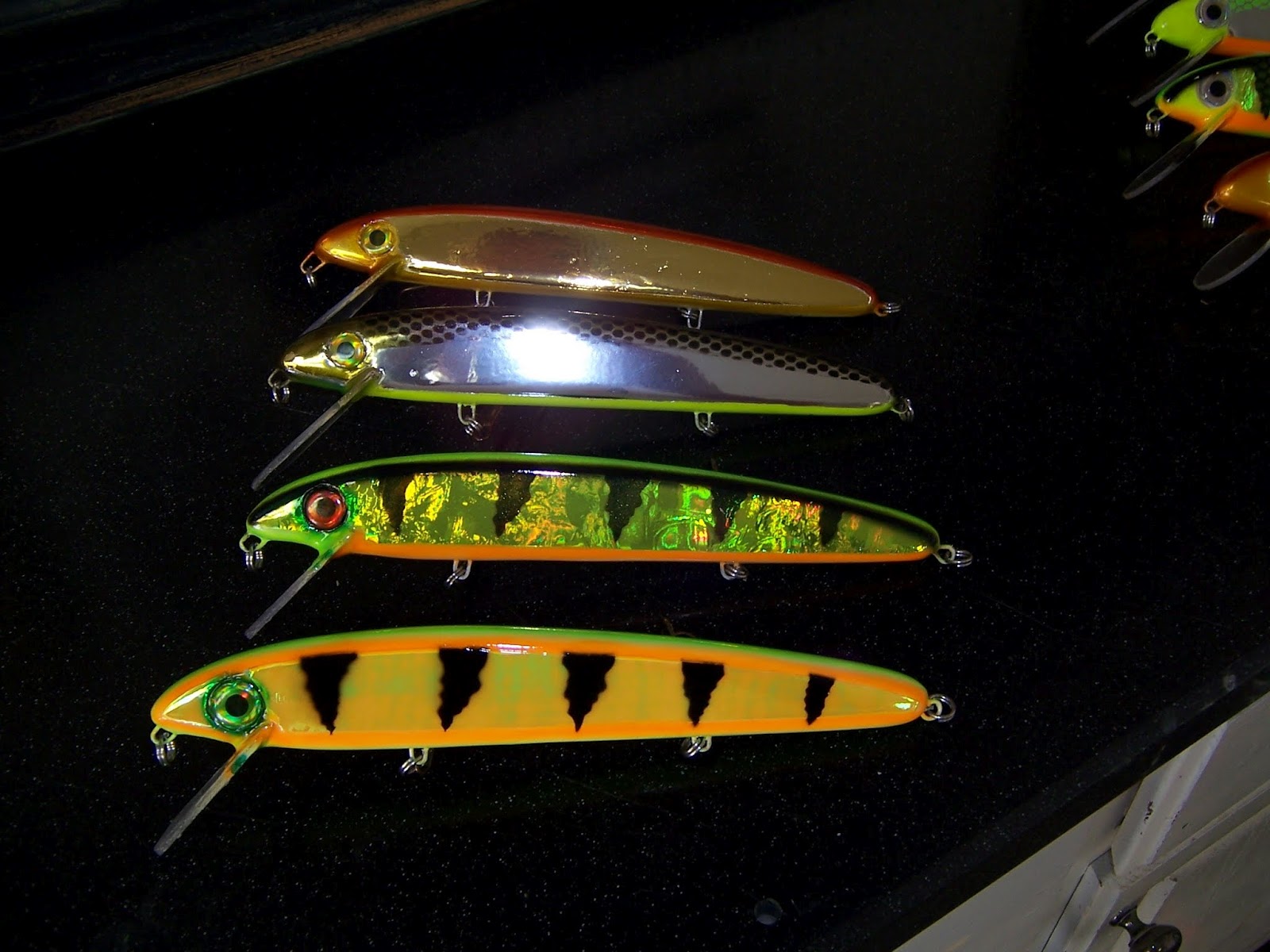 Ricks Musky Bait Building Third batch 2012 Muskie Baits