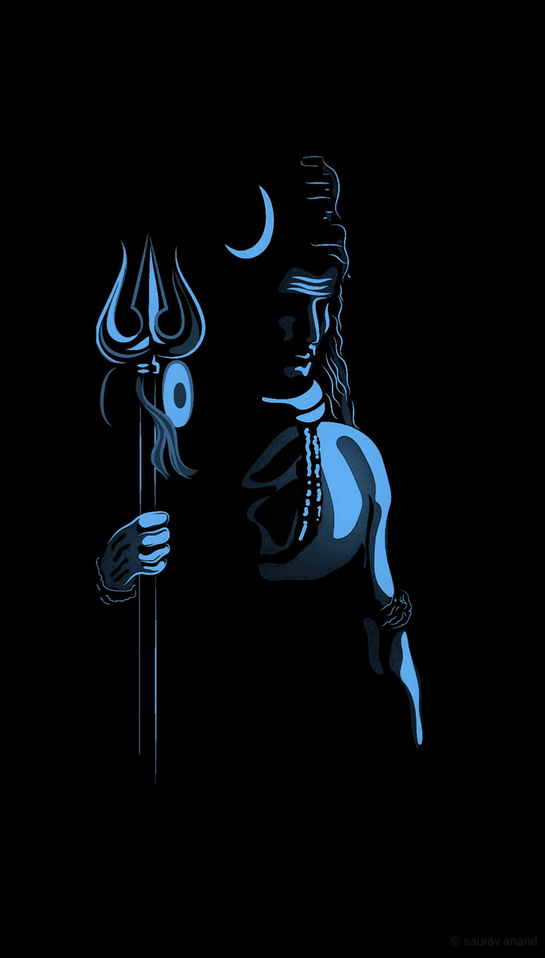 Black Lord Shiva HD Wallpapers  Images for Mobile