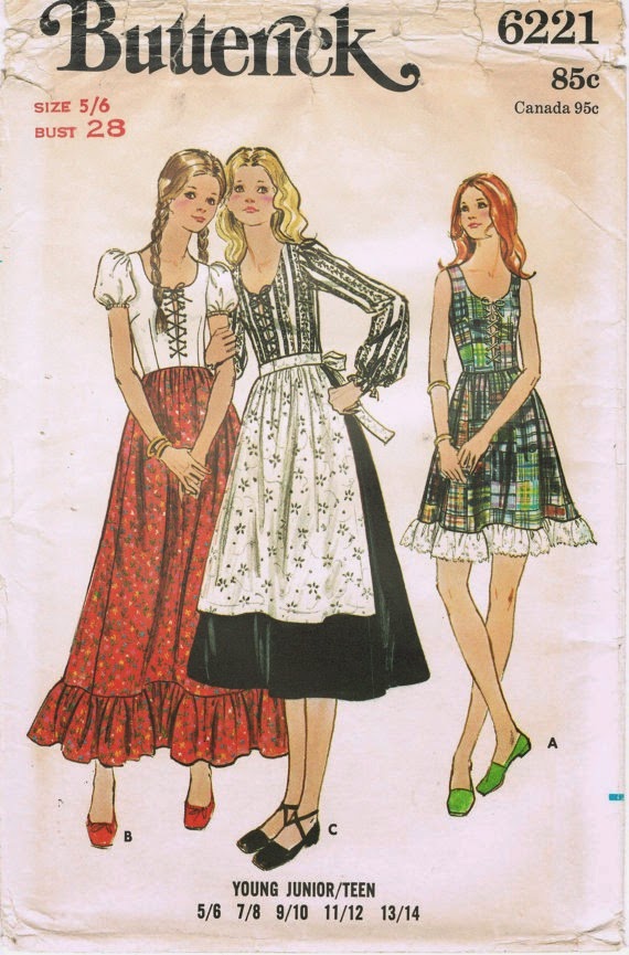 gold country girls: Patterns From The Past: Butterick 6221, A Dress In ...